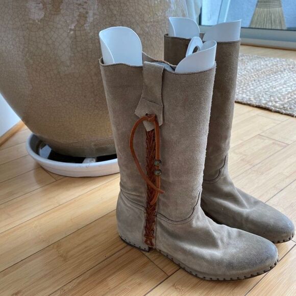 Silvano Sassetti suede knee high boots - Picture 3 of 8